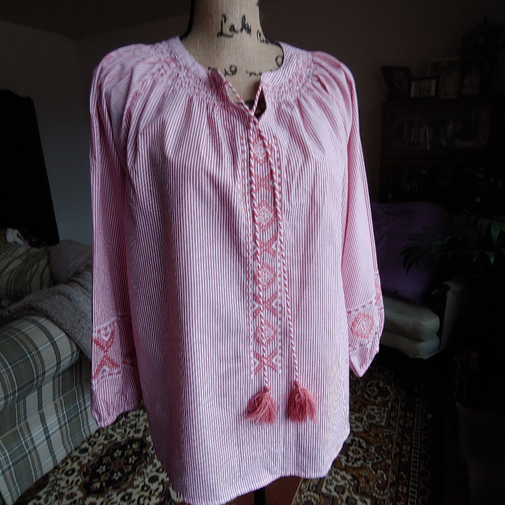 Candy stripe spring/summer top